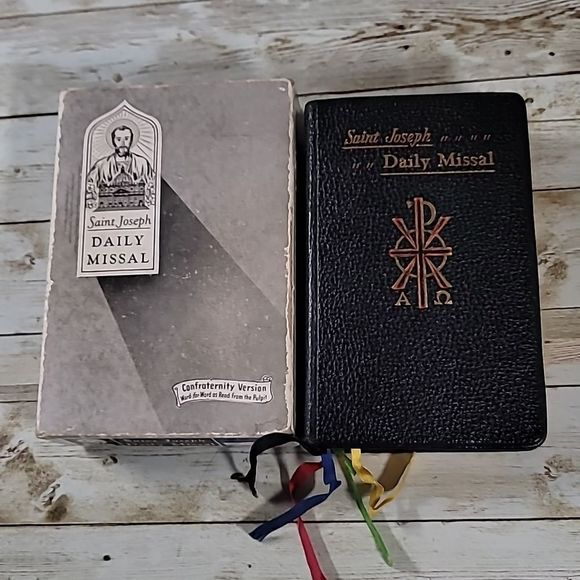 In Original Box Saint Joseph‎ Daily Missal Book 1957 Confraternity Version - Picture 1 of 16
